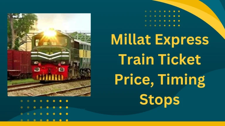 Millat Express Train Ticket Price, Timing Stops